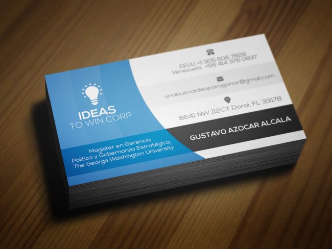 business card samples graphic design miami