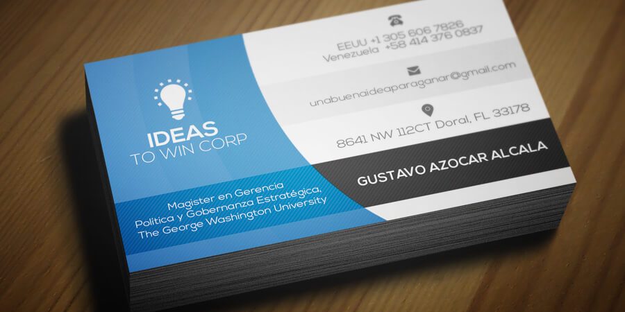 business card samples graphic design miami