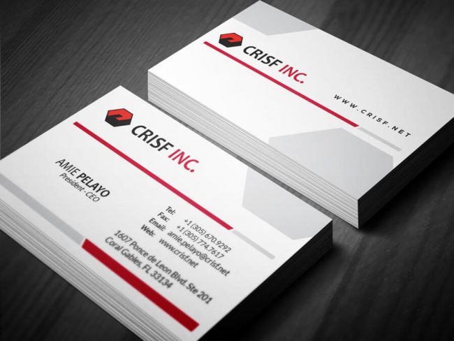 business card samples graphic design miami