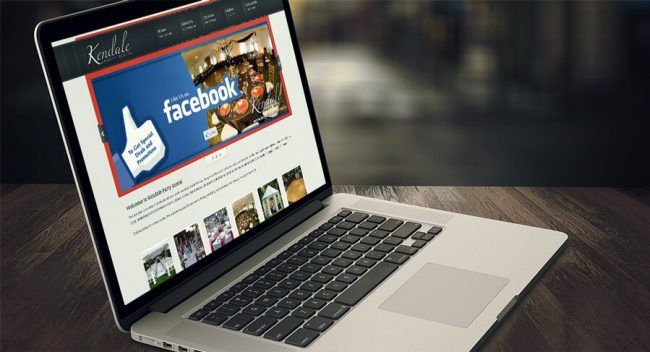 kendale party rental web design