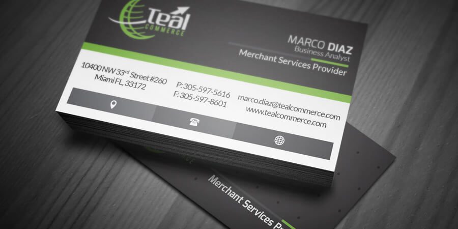 business card samples graphic design miami
