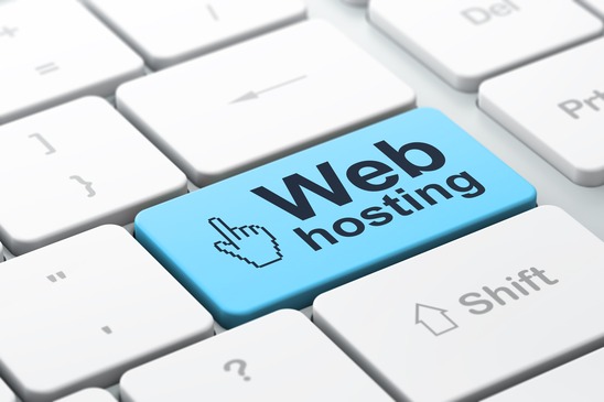 Web development concept: Mouse Cursor and Web Hosting on compute