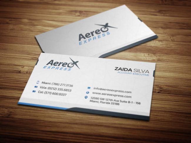 business card samples graphic design miami
