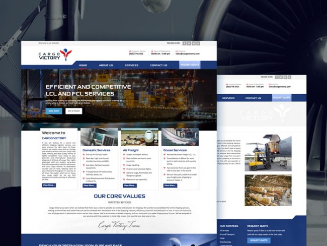 Cargo Victory Web Design by Web Miami