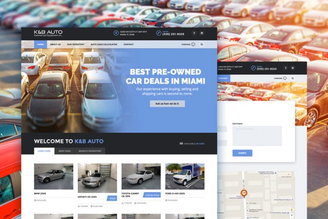 KB AUTO Web Design by Web Miami