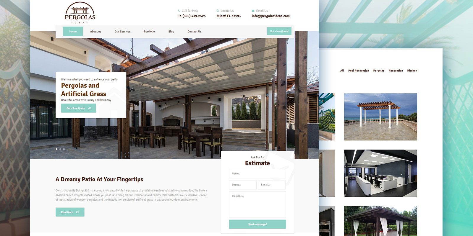 Web Design for Pergolas Ideas