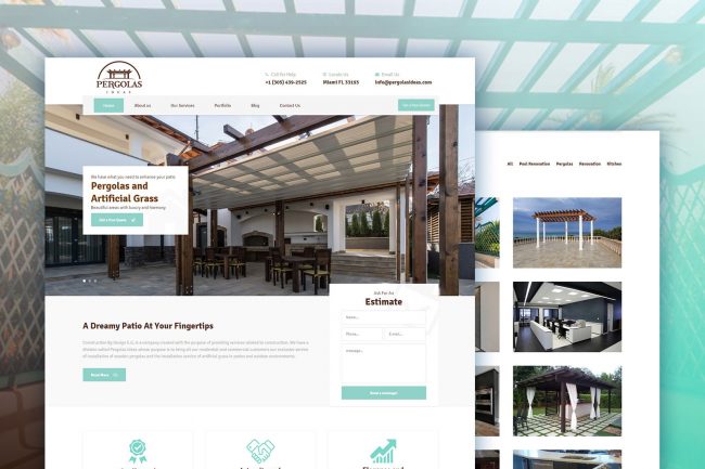 Web Design for Pergolas Ideas